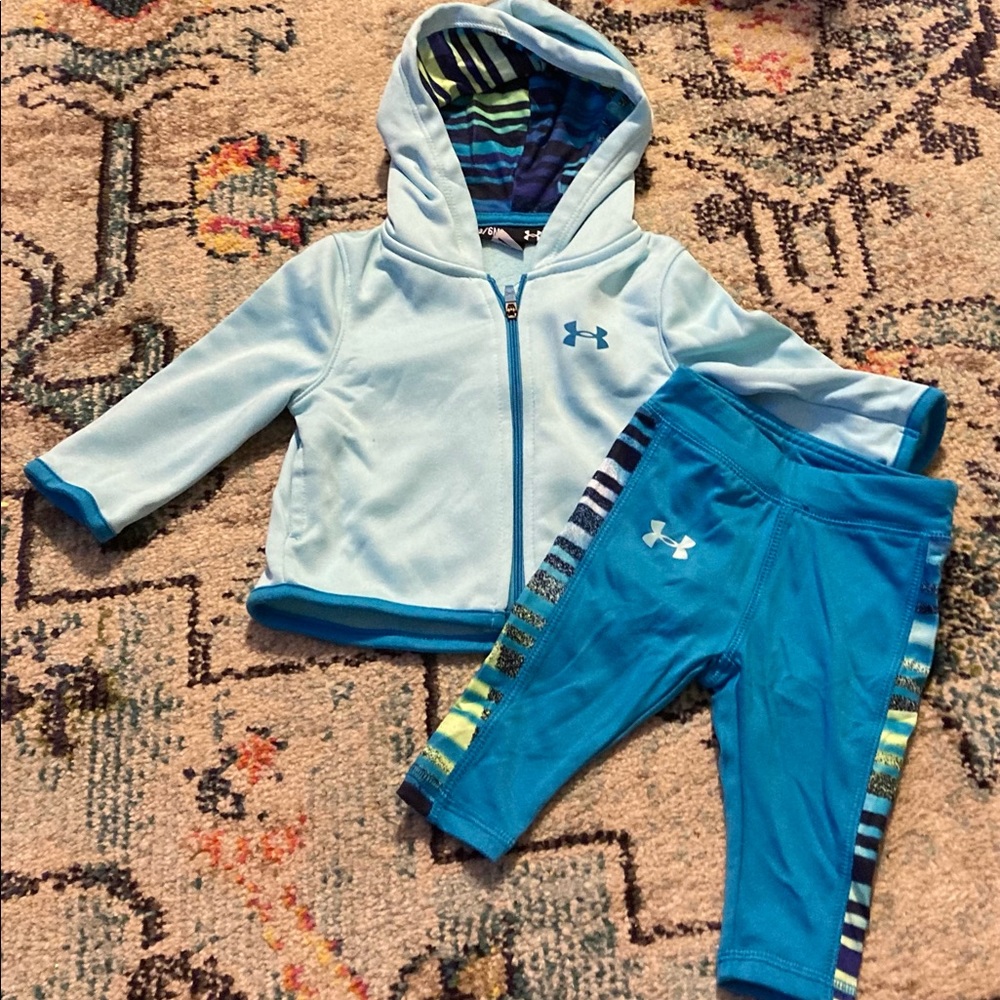 2PC 3/6M Under Armour girl infant outfit - Picture 1 of 3